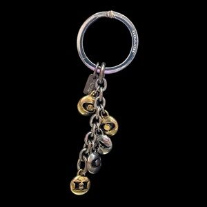 Coach Gold and Silver Key & Card Holder